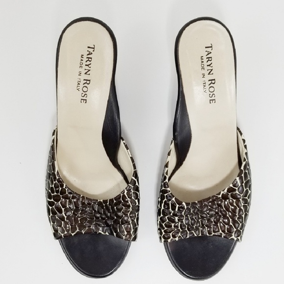 Taryn Rose Reptile Print Slide Sandal - Picture 2 of 7